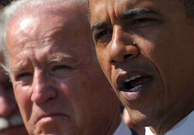 Joe Biden en Barack Obama.
