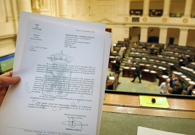 De brief van topmagistraat Ghislain Londers uit december 2008 die de regering Leterme ten val bracht.