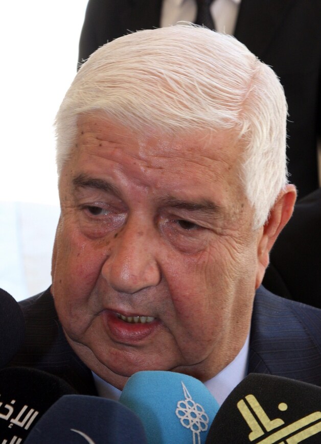 De Syrische minister van Buitenlandse Zaken Walid al-Moallem.