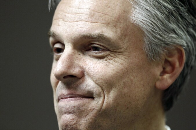 Jon Huntsman is net als rivaal Mitt Romney getrouwd met zijn jeugdliefde, nog iets dat de twee gemeen hebben.