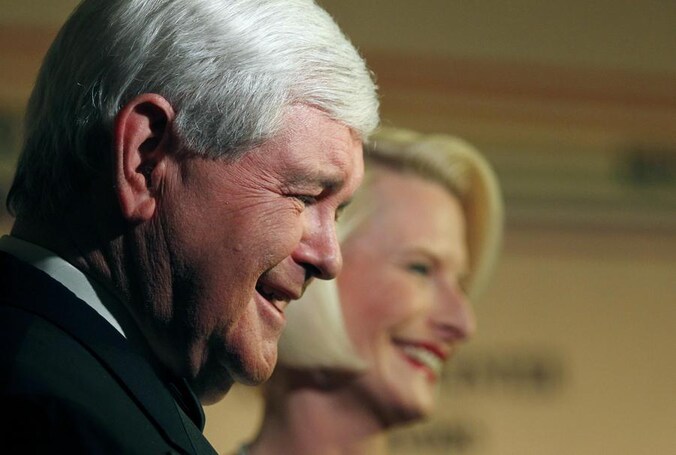 Newt Gingrich en Callista.