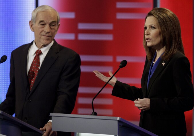 Ron Paul en Michele Bachmann.
