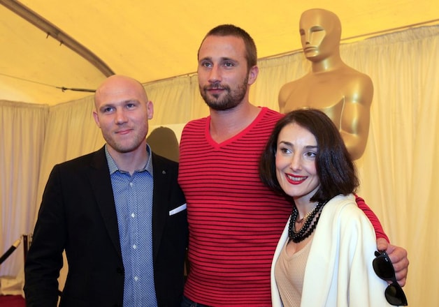 Jeroen Perceval, Matthias Schoenaerts en Jeanne Dandoy.