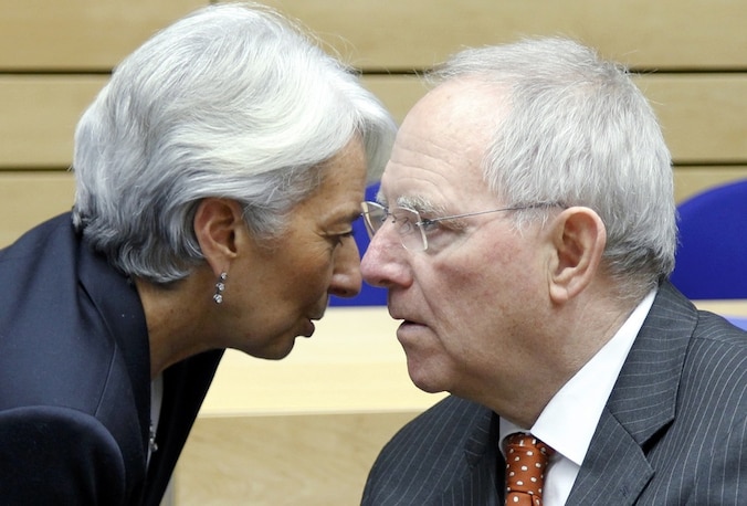 Christine Lagarde en Wolfgang Schaüble.