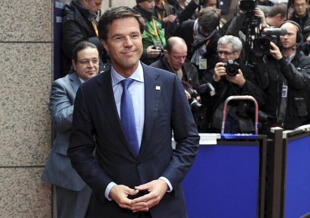 De Nederlandse premier Mark Rutte prijst Van Rompuy om zijn wijsheid en bescheidenheid.