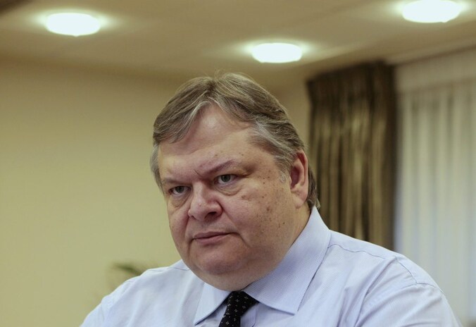De Griekse minister van Financiën Evangelos Venizelos.