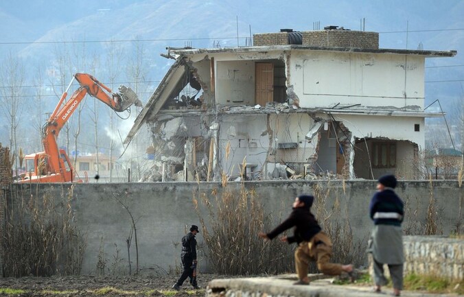 Het huis in Abbottabad waarin Bin Laden vermoord werd.