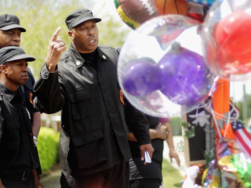 Mikhail Muhammad, leider van de New Black Panthers Party.