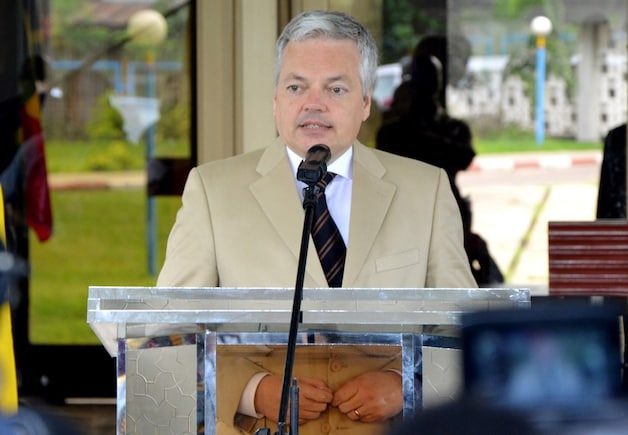 Didier Reynders in Kinshasa.