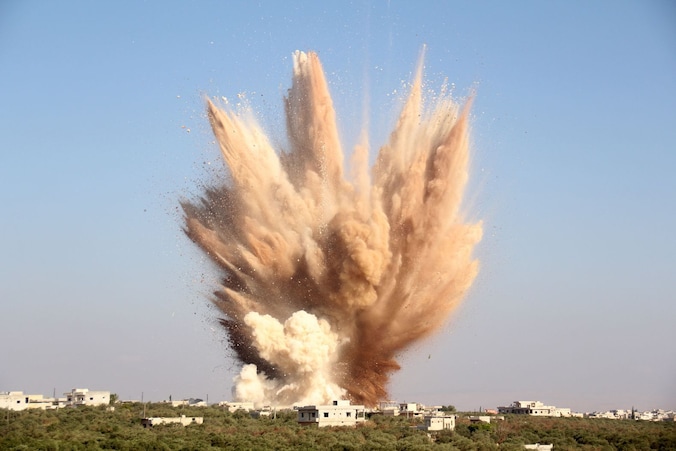 Bombardementen in Foua in augustus