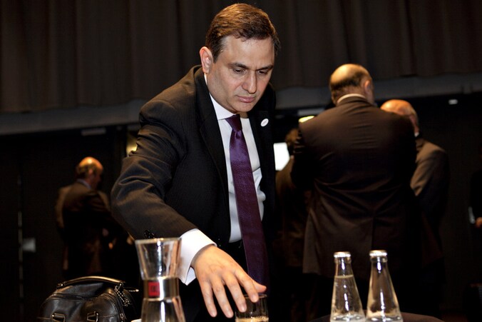 Grieks minister van Financiën Filippos Sachinidis.
