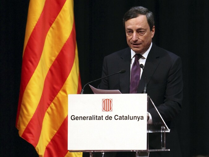 Mario Draghi, voorzitter van de Europese Centrale Bank (ECB).