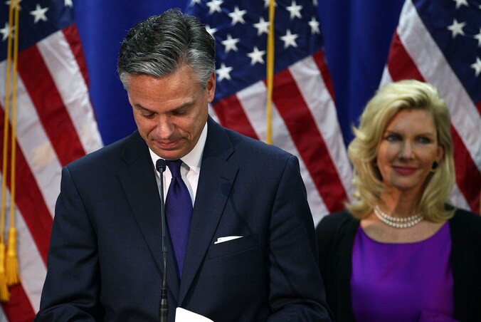 Jon Huntsman en zijn echtgenote Mary Kaye.