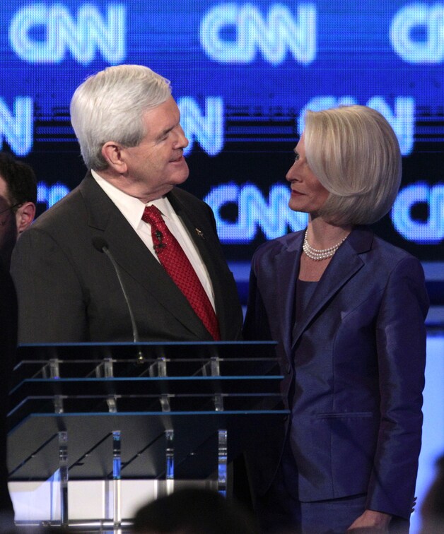 Gingrich met zijn derde echtgenote Callista.