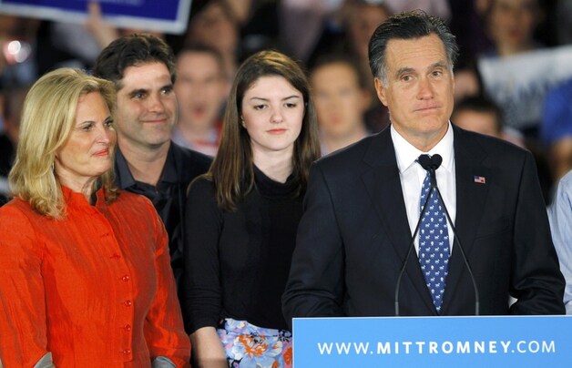 Het gezicht van Mitt Romney spreekt boekdelen.