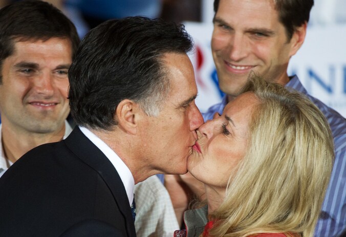 Mitt en Ann Romney.