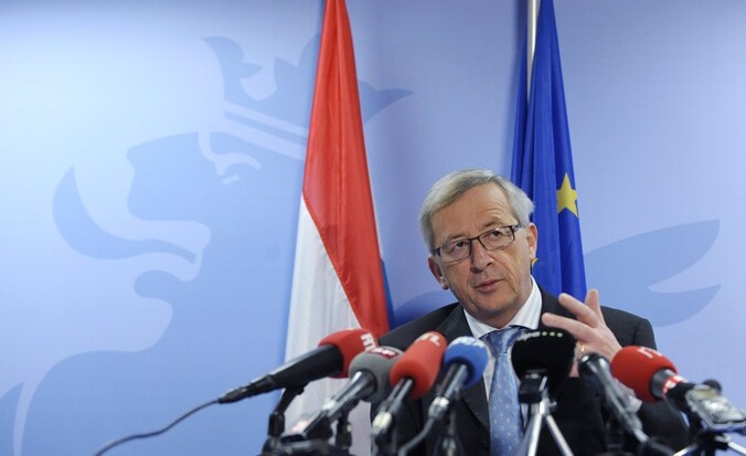 De Luxemburgse premier Juncker.