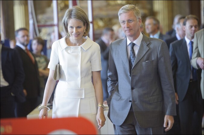 Prinses Mathilde en prins Filip.