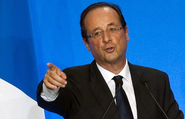Francois Hollande, verkozen tot president van Frankrijk.