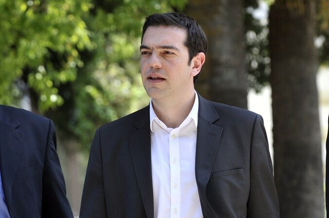 Alexis Tsipras, leider van de radicaal linkse partij Syriza.
