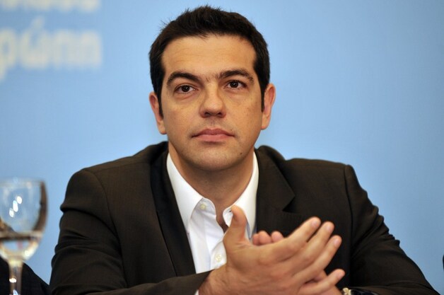 Syriza-voorzitter Alexis Tsipras wil de afspraken met de trojka (de schuldaflossingen in ruil voor noodhulp) naast zich neerleggen.