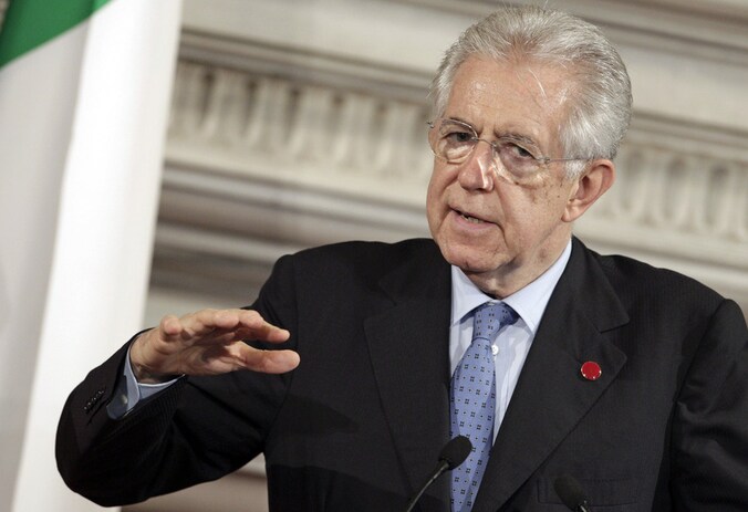 De Italiaanse premier Mario Monti.
