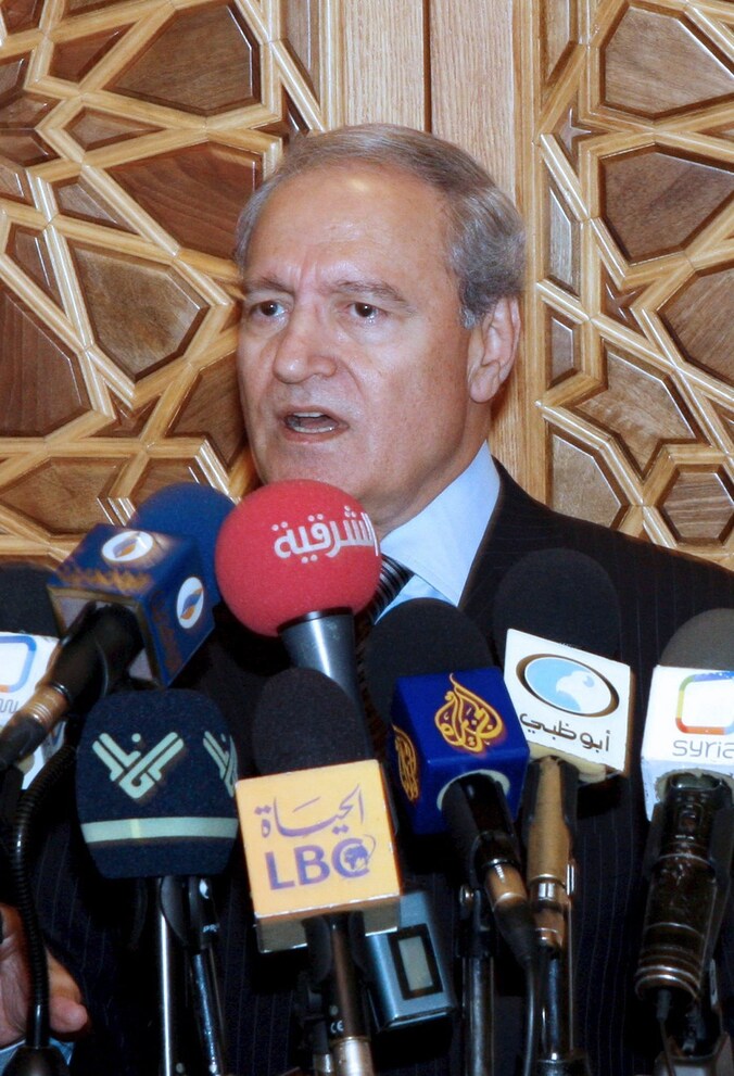 Syrische vicepreisdent Faruk al-Sharaa.