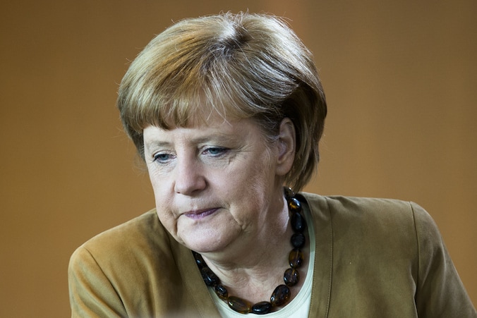 Angela Merkel ontvangt straks Mario Monti.