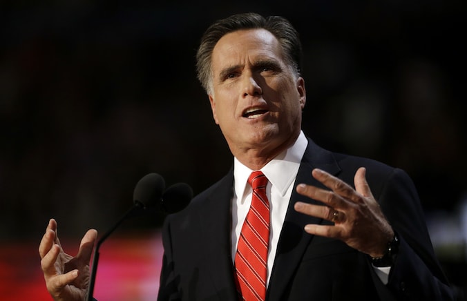 De Republikeinse presidentskandidaat Mitt Romney.