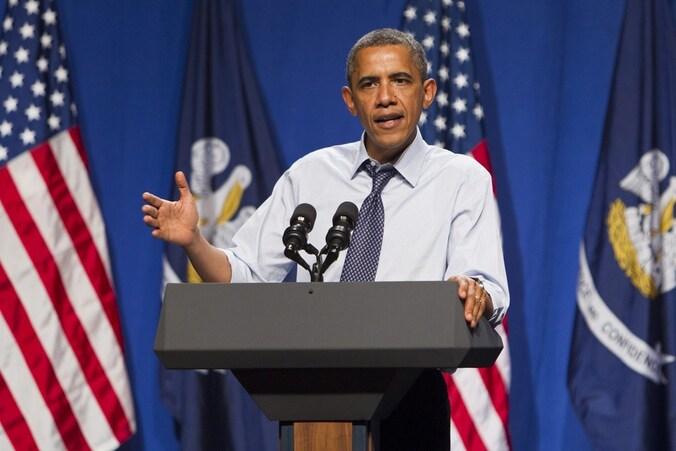 De Amerikaanse president Barack Obama.