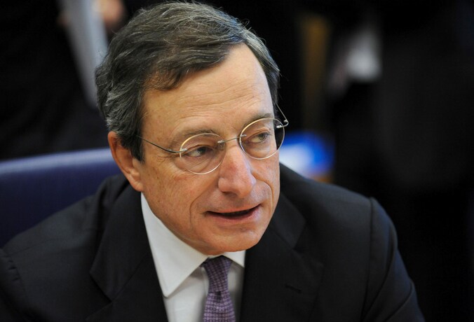 Mario Draghi, voorzitter van de Europese Centrale Bank.