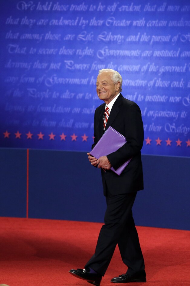 Moderator Bob Schieffer.