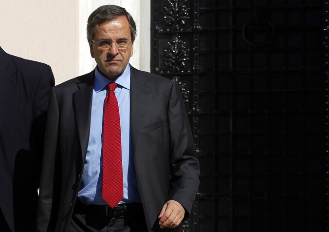 De nieuwe Griekse premier, Antonis Samaras