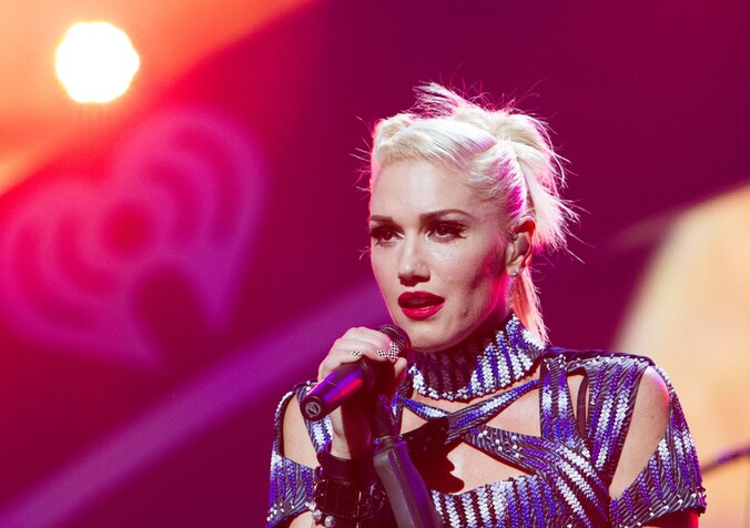 Gwen Stefani van No Doubt op 21 september in Las Vegas.