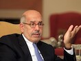 Oppositieleider Mohamed ElBaradei.