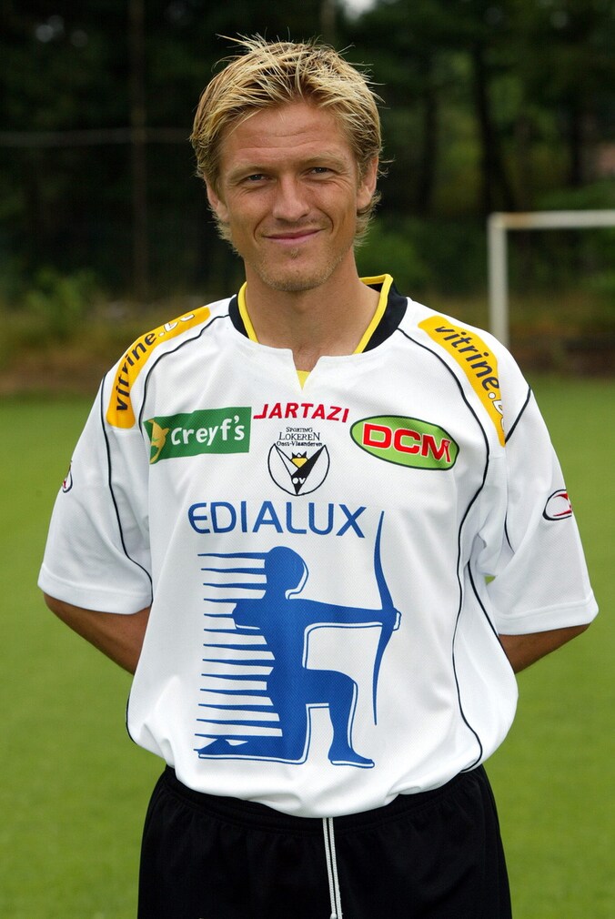 Gretarsson in 2005 tijdens de ploegvoorstelling van Lokeren.