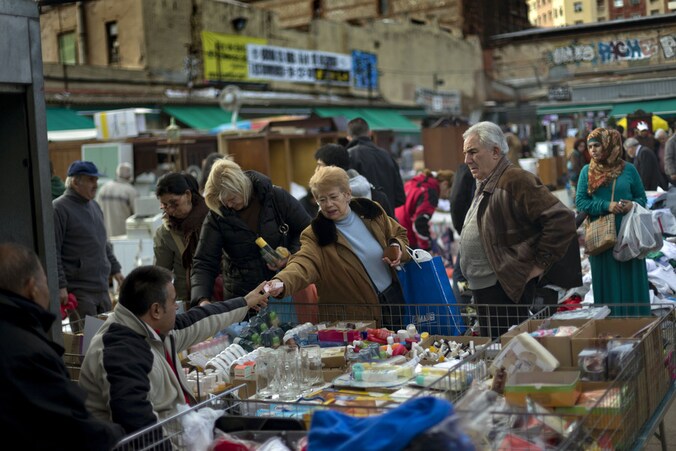 Een markt in Barcelona.