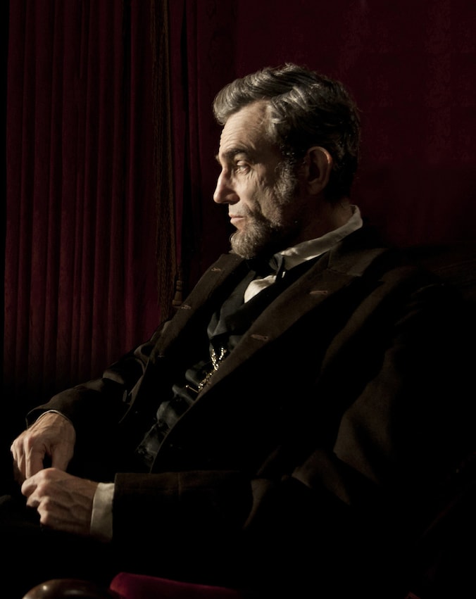 Daniel Day-Lewis als president Abraham Lincoln in 'Lincoln'.
