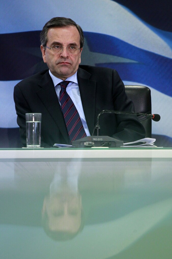 De Griekse premier Antonis Samaras.