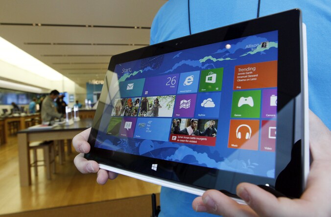 Het toestel zou lijken op deze Surface.