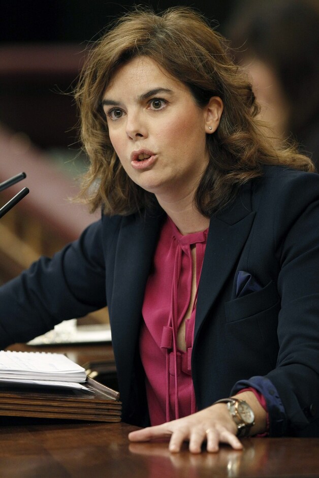 Vicepremier Soraya Sáenz de Santamaría bereikte een akkoort met de socialistische oppositie.