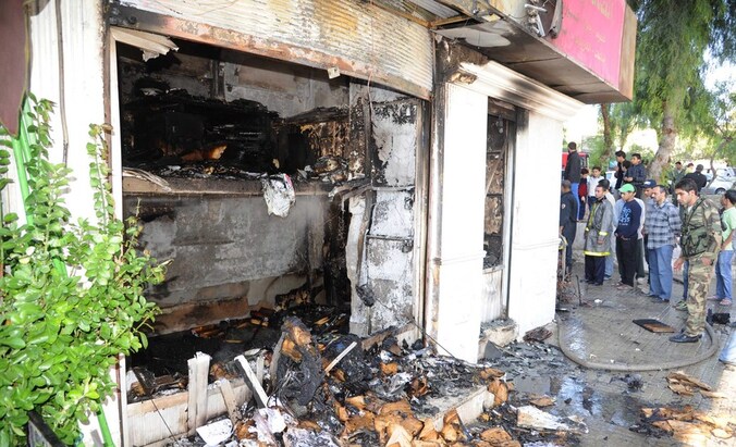 Een beeld uit Daraya genomen op 14 november 2012.