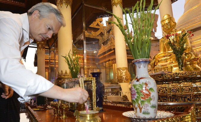 Didier Reynders in Myanmar.