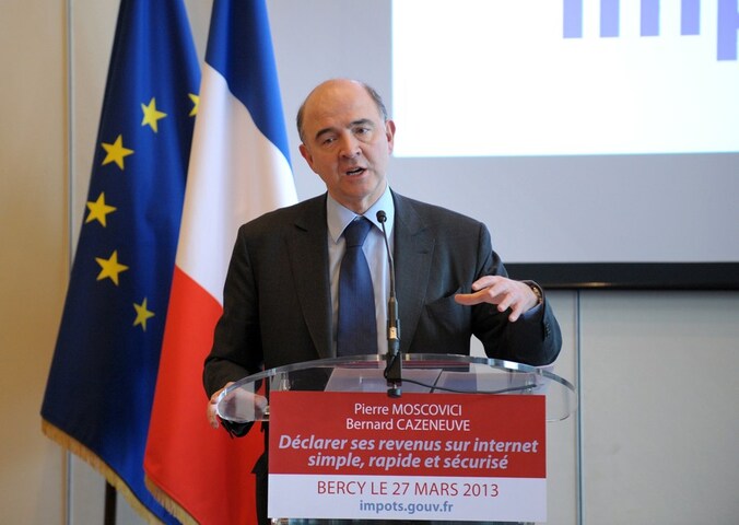 De Franse minister van Financiën Pierre Moscovici.