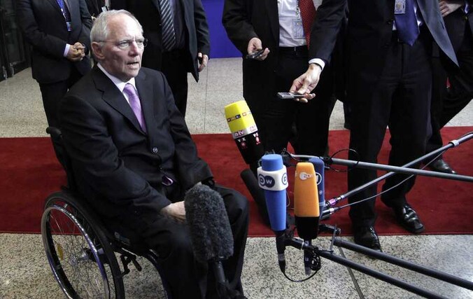 De Duitse minister Wolfgang Schäuble van Financiën.