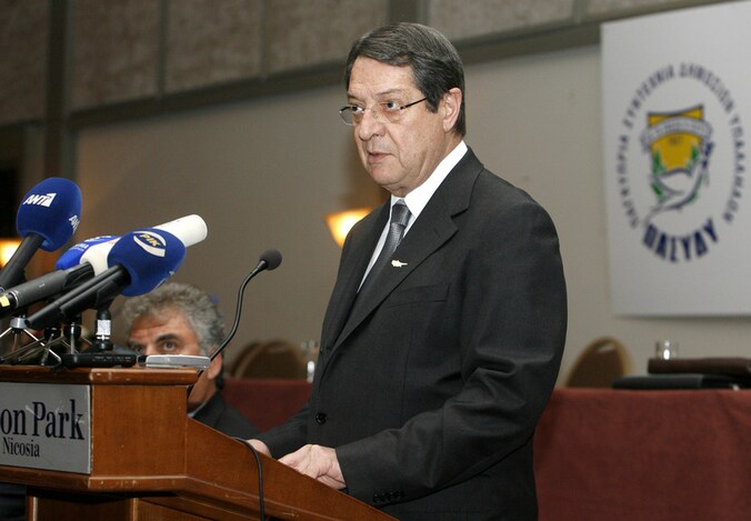 De Cypriotische president Nicos Anastasiades.