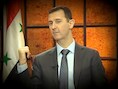 Assad tijdens zijn interview op de Turkse tv.