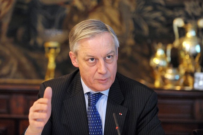Christian Noyer, gouverneur van de Franse Centrale Bank.