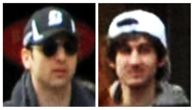 Tamerlan Tsarnaev (links) met zijn broer Dzhokhar.