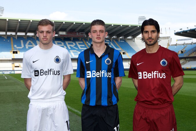 De nieuwe shirts van Club Brugge